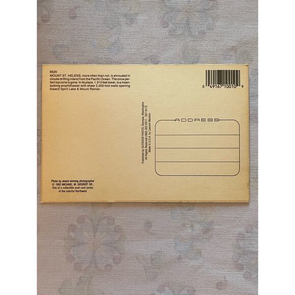 Washington State Vintage Topographical Postcards circa 1992 - Picture 9 of 11